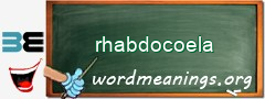 WordMeaning blackboard for rhabdocoela